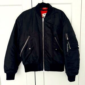 Acne Black Bomber Jacket